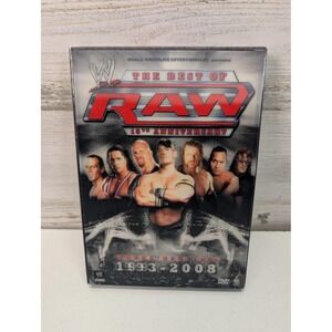 WWE Raw Video DVD Black WWE Wrestling‎ Best Of 15th Anniversary 3 Disc 1993-2008